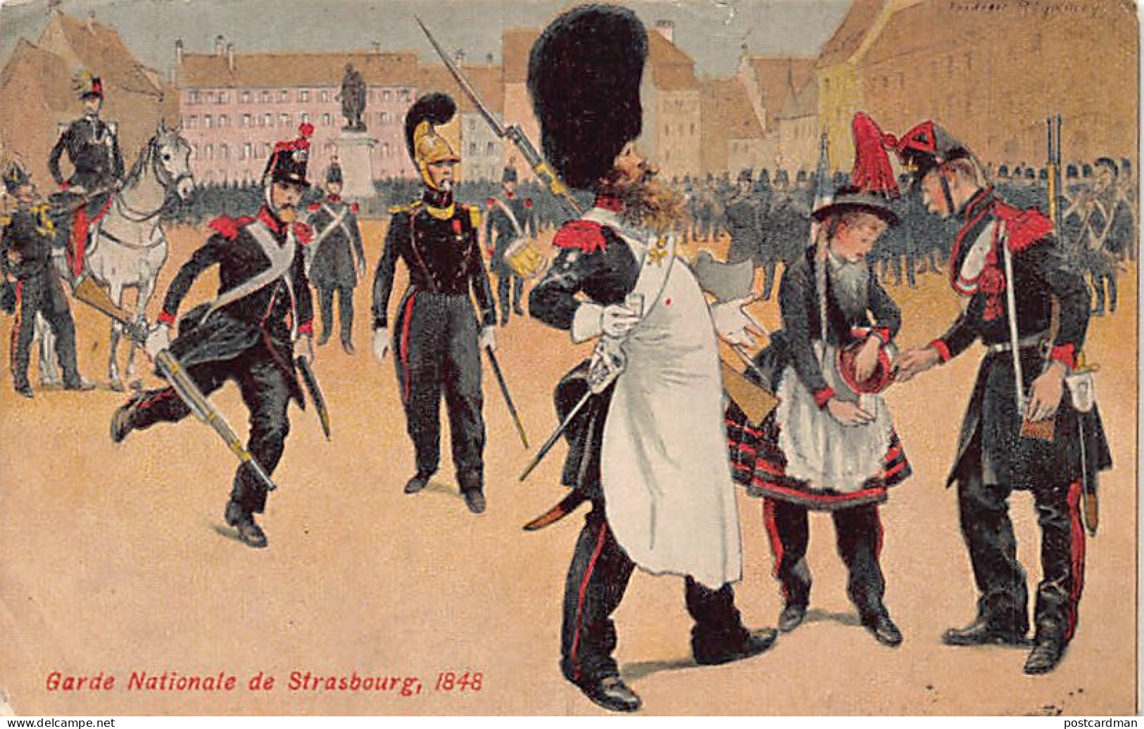 France - STRASBOURG - Garde Nationale de Strasbourg en 1848 - Ed. Félix Luib