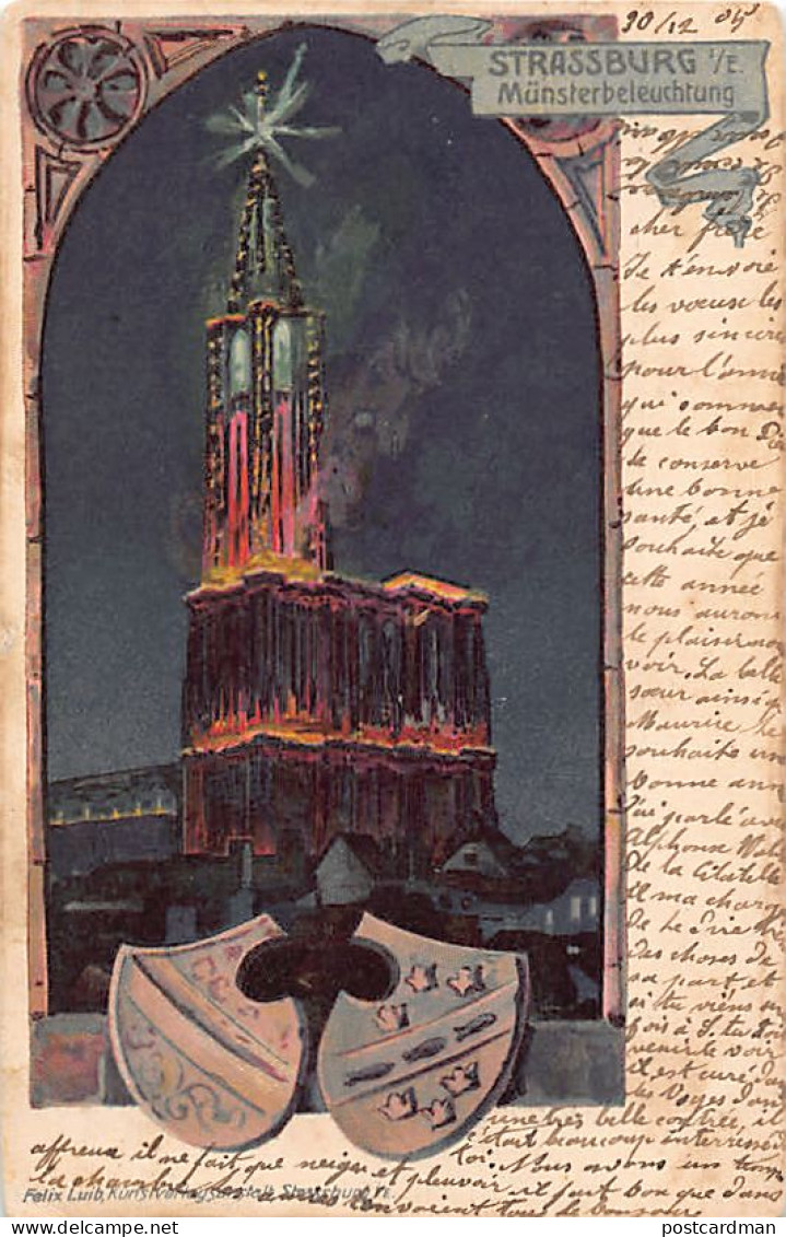 France - STRASBOURG - Illumination de la Cathédrale - Münster Beleuchtung - Ed. Felix Luib Strasbourg