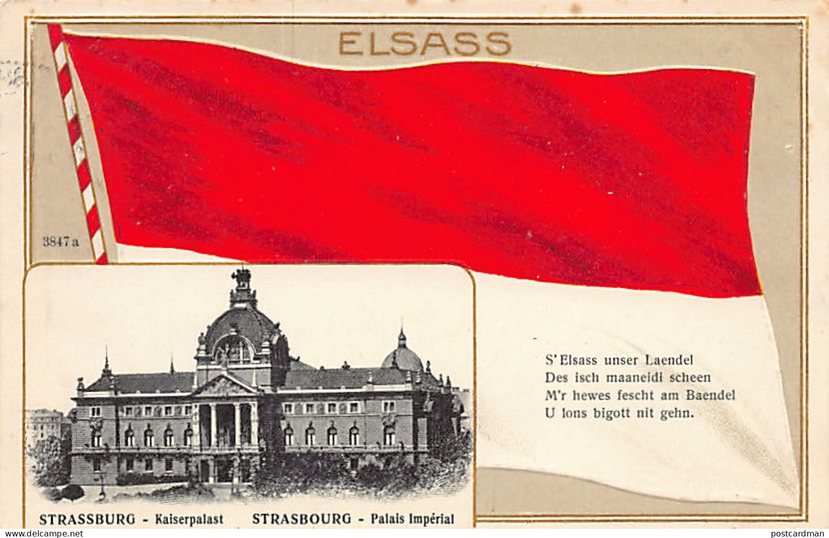 France - STRASBOURG - Le palais du Rhin ancien palais impérial ( Kaiserpalast) Ed. Delix Luib