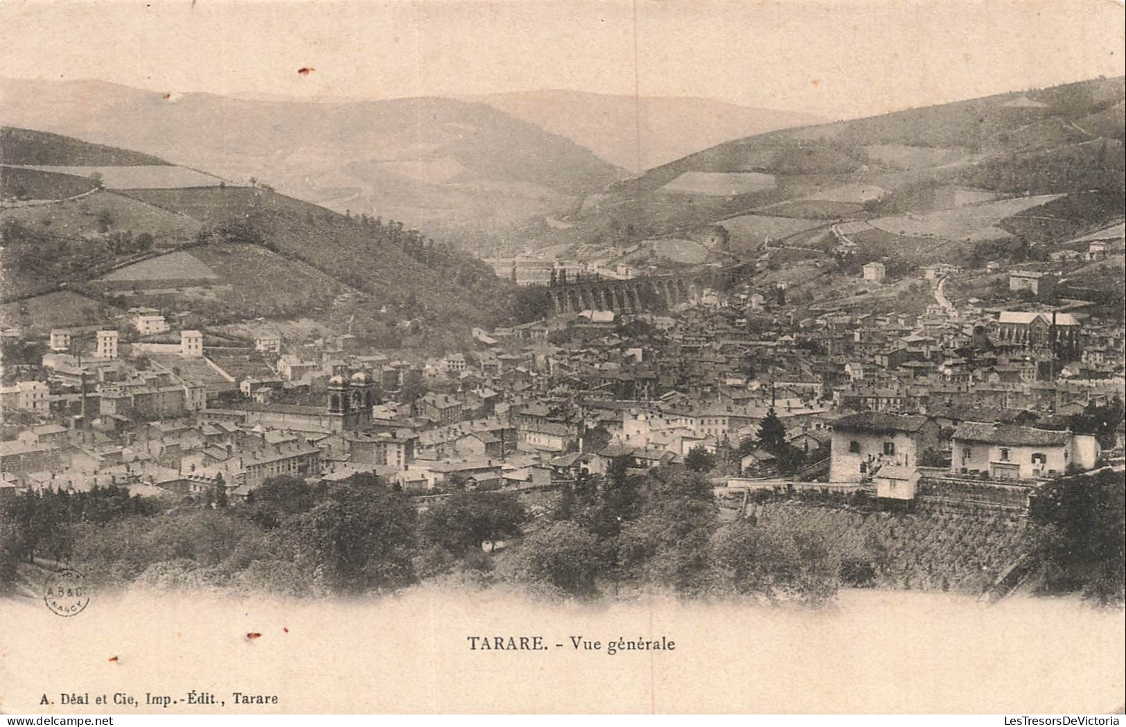 FRANCE - Tarare - Vue générale - Village - Viaduc - Vallée - CPA