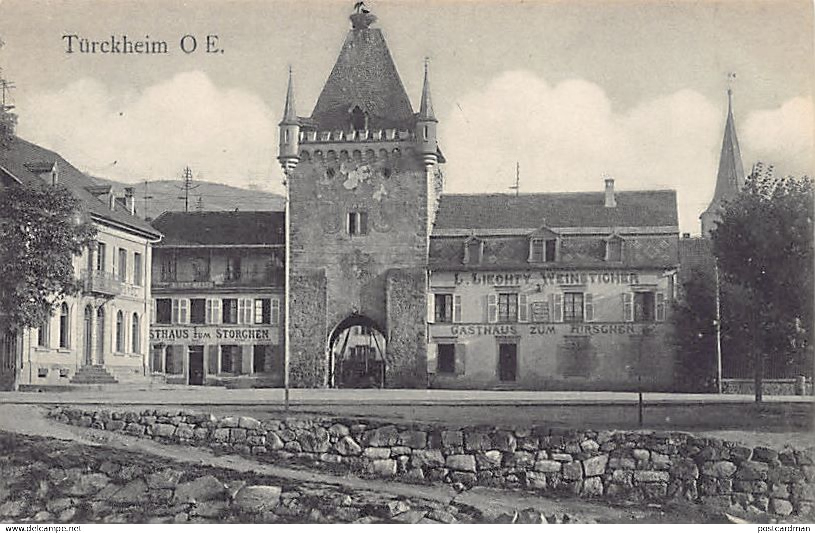 France - Turckheim (68) Turckheim O E. - Porte de France Porte de Colmar Niedertor - Gasthaus zum Storchen - Gasthaus zu
