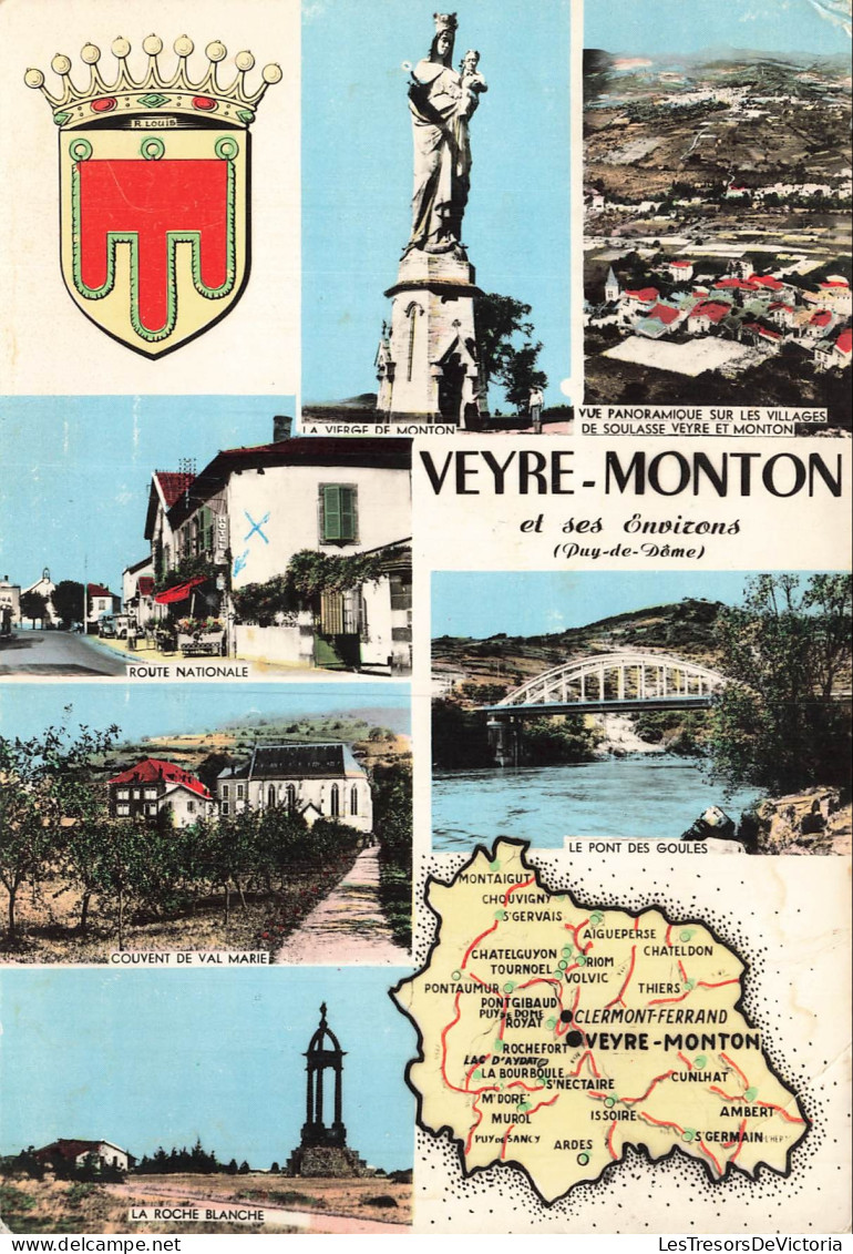 FRANCE - Veyre Monton - Multivues - Carte - Vierge de Monton - CP