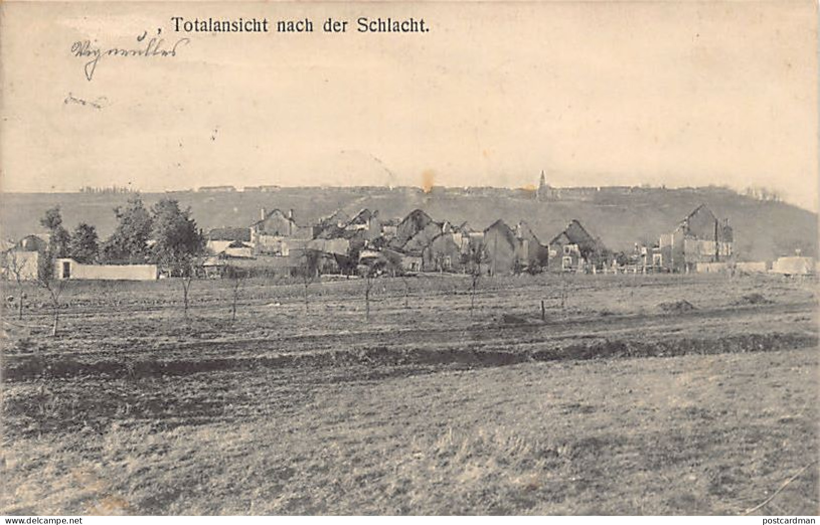 France - VIGNEULLES-LES-HATTONCHATEL (55) 1915 Vue générale après la bataille Totalansicht nach der Schlacht