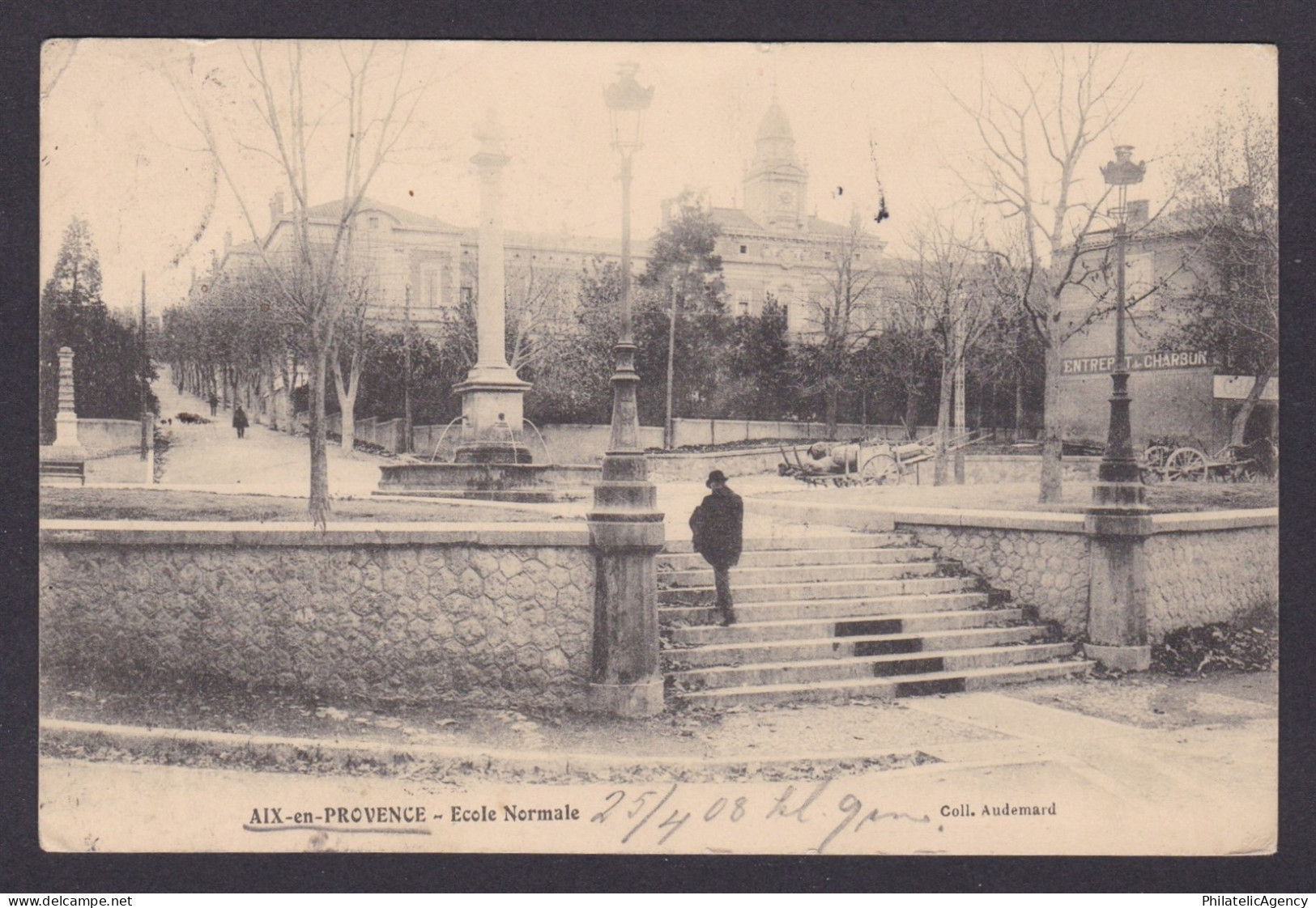 FRANCE, Vintage postcard, Aix-en-Provence, Normal school