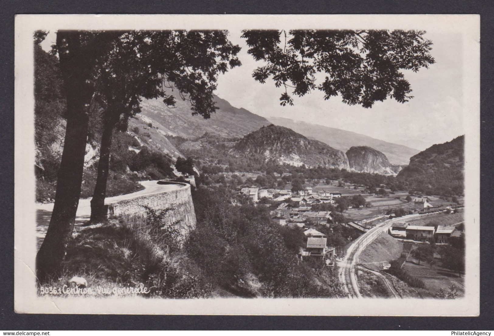FRANCE, Vintage postcard, La Tronche (?), General view