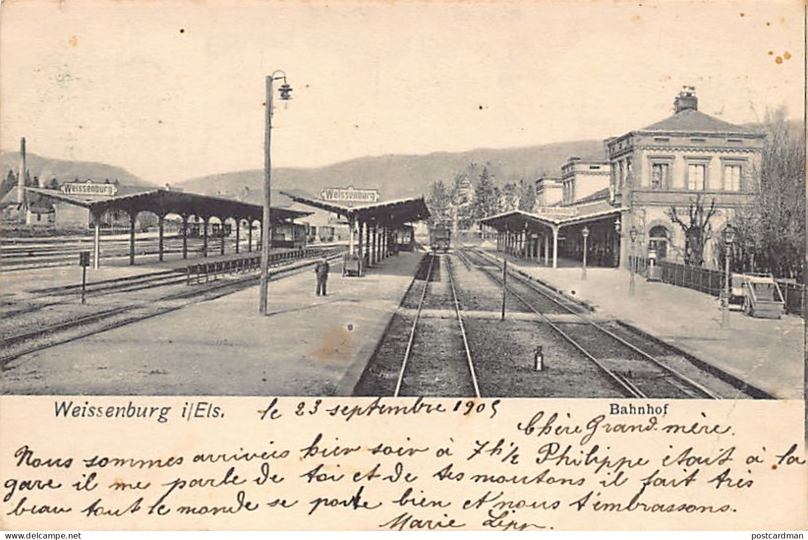 France - WISSEMBOURG (67) La gare