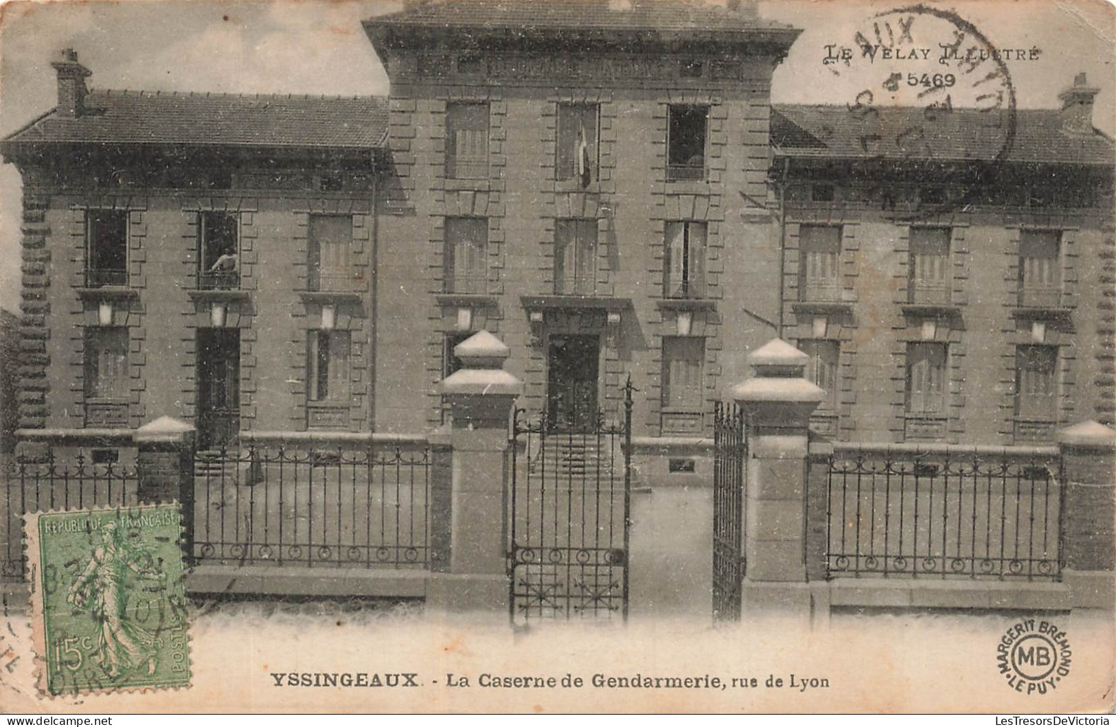 FRANCE - Yssingeaux - Caserne de Gendarmerie - Rue de Lyon - Grille - CPA