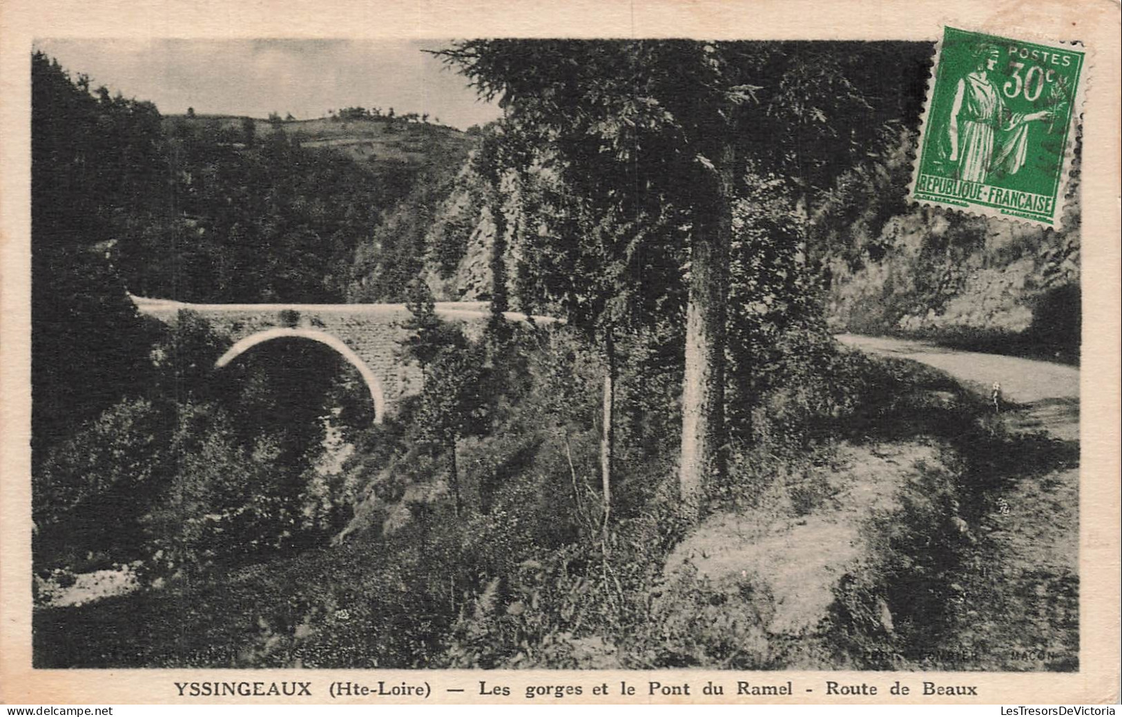 FRANCE - Yssingeaux - Gorges - Pont du Ramel - Route de Beaux - CPA