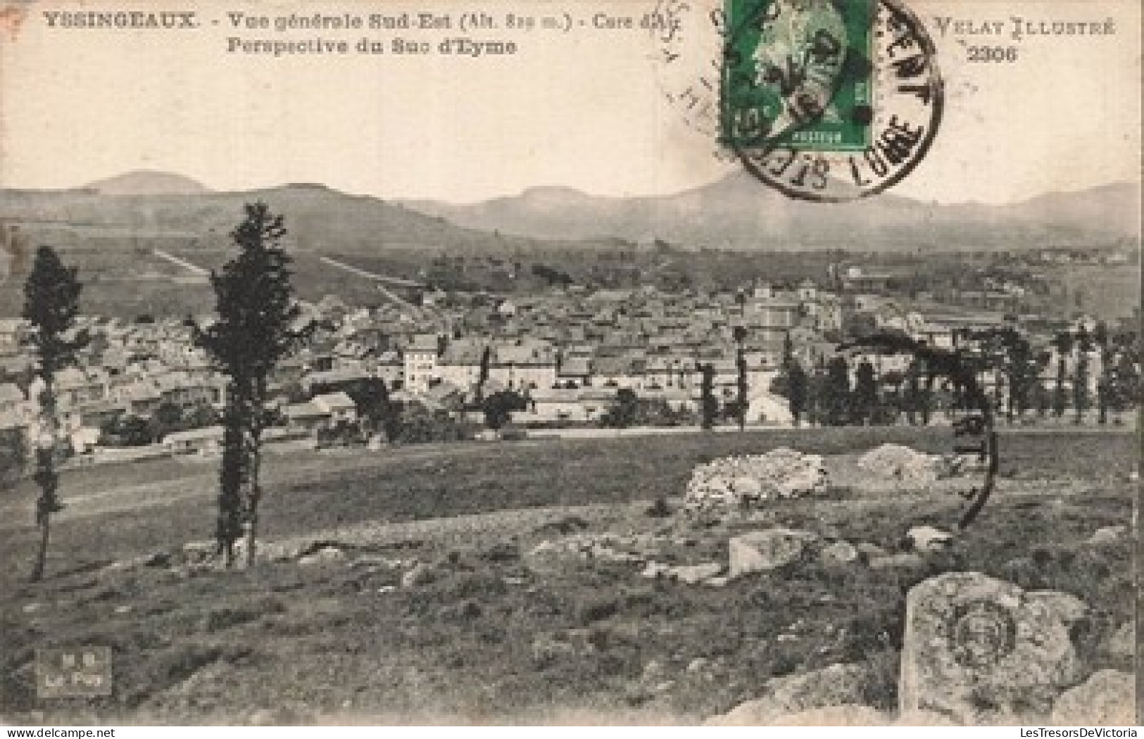 FRANCE - Yssingeaux - Vue générale Sud Est - Perspective Suc d Eyme - CPA