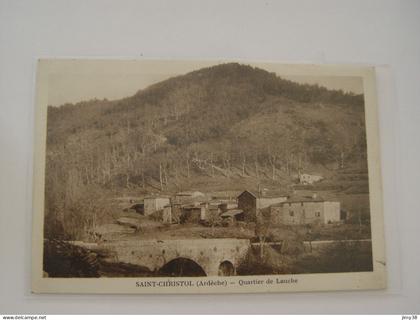 ARDECHE-SAINT CHRISTOL-QUARTIER DE LAUCHE
