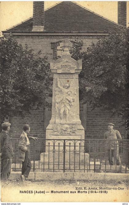 Carte postale ancienne de RANCES