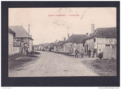 Saint Nabord (10) - Grande Rue ( animée éditeur ?? cachet facteur boitier 1907)