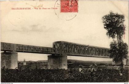 CPA Salléles-d'Aude - Vue du Pont sur l'Aude (249921)