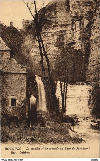 CPA BOZOULS - Le moulin et la cascade au Saut du Mendiant (133201)