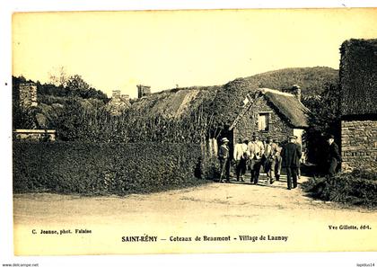 AT 44 /  C P A   -   SAINT REMY   (14)  COTEAUX DE BEAUMONT VILLAGE DE LANNAY