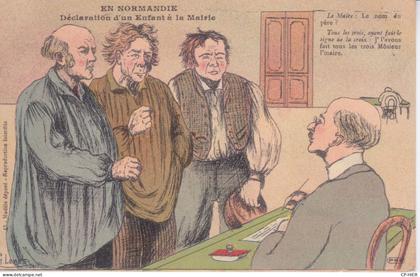 HUMOUR EN NORMANDIE - LE MAIRE  LE NOM DU PERE - LES TROIS AYANT FAIT LE SIGNE DE LA CROIX
