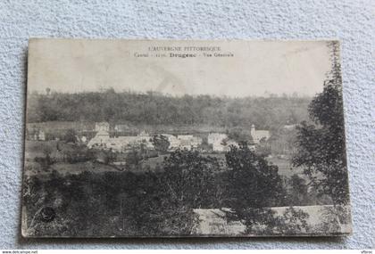 Cpa 1919, Drugeac, vue générale, Cantal 15
