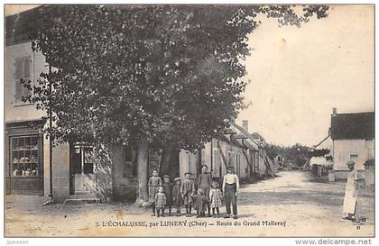 CHER  18  L'ECHALUSSE, PAR LUNERY  ROUTE DU GRAND MALLERAY