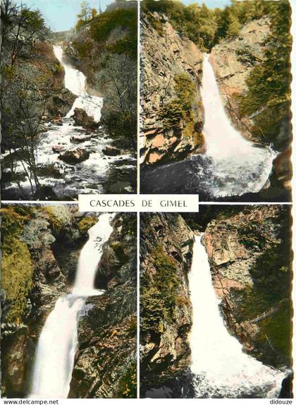 19 - Gimel - Cascades de Gimel - Multivues - Mention Photographie Véritable - Carte dentelée - CPSM grand format - Voir
