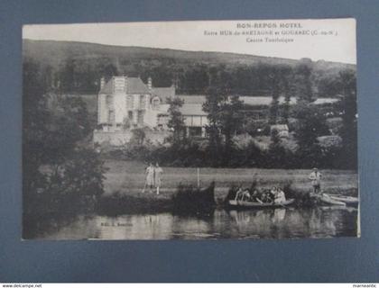 Cpa Mur de bretagne-Gouarec (22) bon repos hôtel-centre touristique