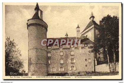 CPA La Creuse Touristique Chenerailles Et Ses Chateaux Etangsannes