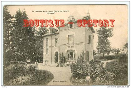 23 - SAINT MARTIN  SAINTE CATHERINE - Chalet Joliet - Villa ou Maison Bourgeoise - Edit. Dourdet - Dos Scané