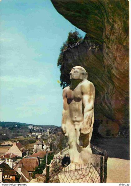 24 - Les Eyzies - Statue de l'homme de Néanderthal - CPM - Voir Scans Recto-Verso