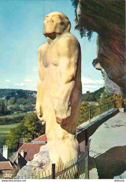 24 - Les Eyzies - Statue de l'homme de Néanderthal - CPM - Voir Scans Recto-Verso