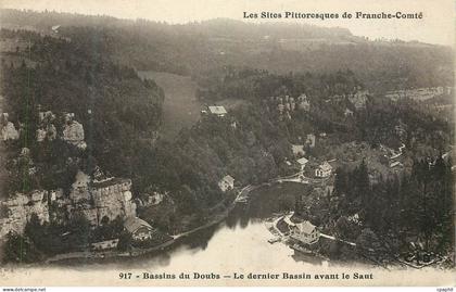 CPA Les Sites Pittoresques de France Comte Bassins du Doubs le Dernier Bassins avant le Saut