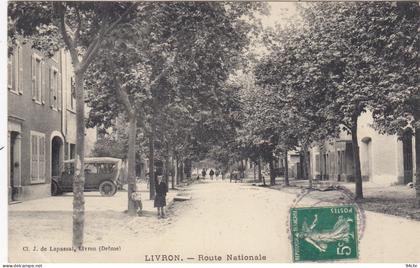 CPA (26)LIVRON route nationale (b.bur)