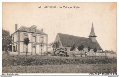 AWNP6-0495-27 - ARNIERES - La mairie et l'église
