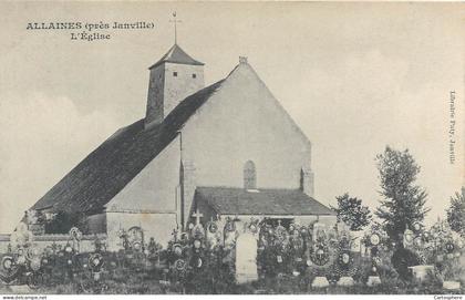 CPA 28 Eure et Loir Allaines près Janville l'Eglise Cimetière