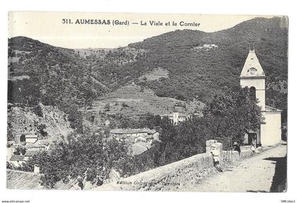 Aumessas, la viale et le cornier (15042)