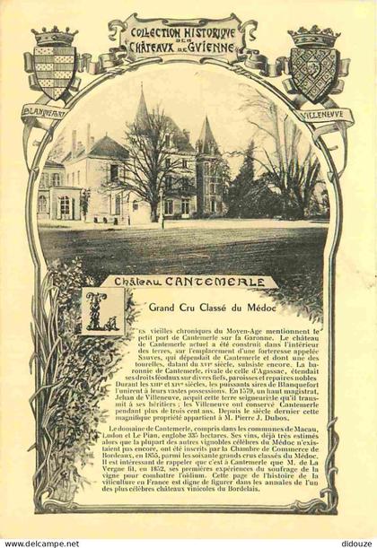 Carte Postale Ancienne - 33 - Macau en Médoc - Château Cantemerle - CPA - Voir Scans Recto-Verso - Poscard - Carta Posta