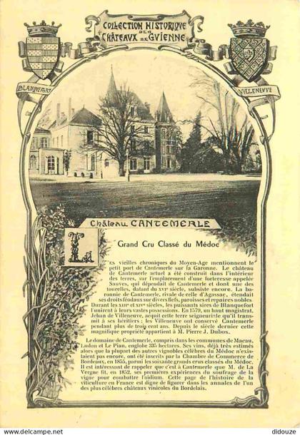 33 - Macau en Médoc - Château Cantemerle - CPA - Voir Scans Recto-Verso
