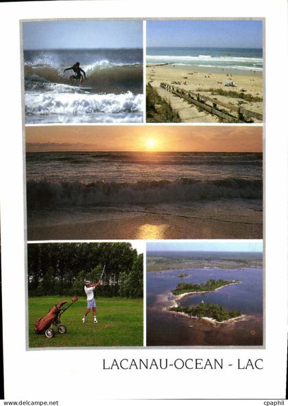 CPM Cote Aquitaine Lacanau Gironde Lac Foret
