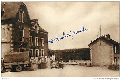 - ille et vilaine -ref B831 - les lacs - la gare et l hotel des lacs - camion - voiture -  carte bon etat