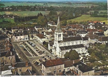 CPSM Tournon-St-Martin Vue Aérienne sur le centre de Tournon