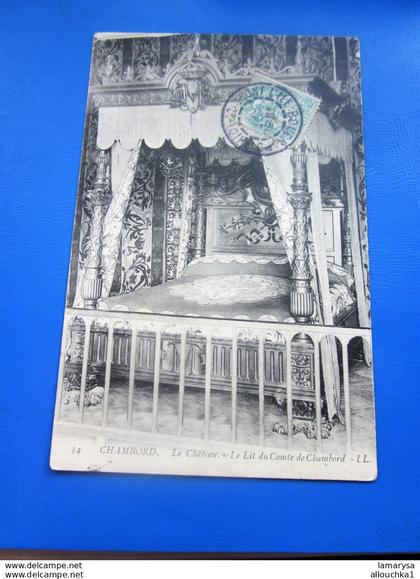 1906 Le château de Chambord Loir-et-Cher en région Centre-Val de Loire. -CPA-Carte postale-pr Amboise puce OR CAD rural