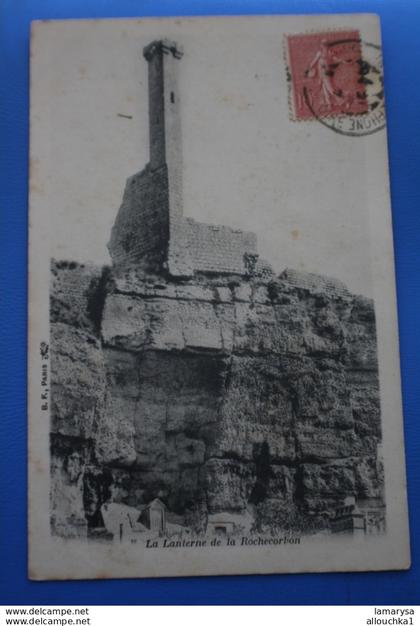 1907 La Lanterne de la Rochecorbon [37] Indre et Loire CPA précurseur Carte Postale pour Panzoult par L'Isle Bouchard 37