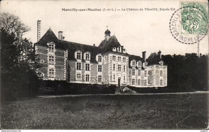 CPA Marcilly sur Maulne Le Chateau de Marcilly facade Est