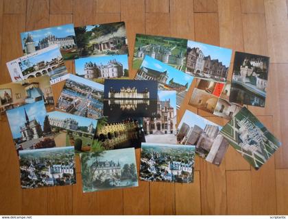 Lot de 20 CPM Pays de la Loire - Chateaux de la Loire