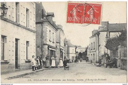 Villaines - Arrivée au Bourg, route d'Azay-le-Rideau
