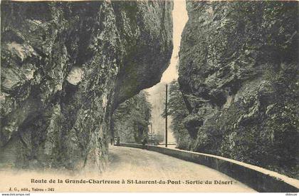 38 - Isère - Route de la Grande Chartreuse - Saint Laurent du Pont - Sortie du Désert - CPA - Voir Scans Recto-Verso