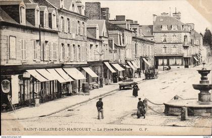 Saint Hilaire du Harcouet - La Place Nationale - CPA