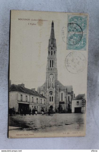 Cpa 1905, Bouvron, l'église, Loire Atlantique 44