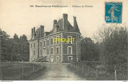 45 Menestreau en Villette, Chateau de Villette