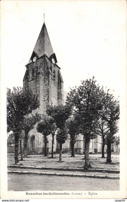 CPA Bazoches Les Gallerandes Eglise
