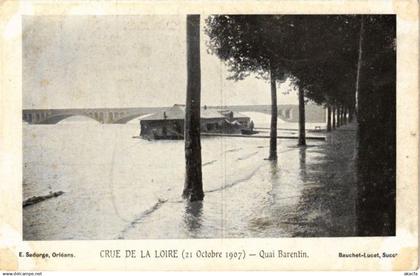 CPA Crue de la Loire-Quai Barentin (264807)