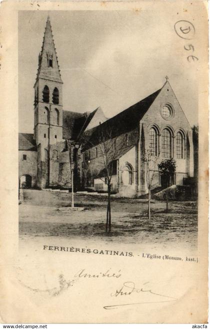CPA FERRIERES-en-GATINAIS - FERRIERES-GATINAIS - église (632395)